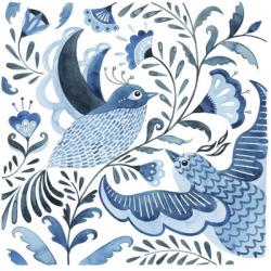 Blue Bird Folk I | Obraz na stenu