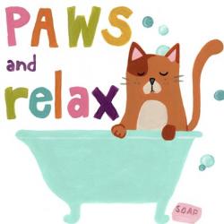 Cute Cat Bath II | Obraz na stenu