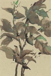 Leaves on Taupe I | Obraz na stenu