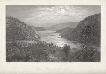 Harper's Ferry by Moonlight | Obraz na stenu