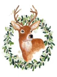 Woodland Holiday Deer | Obraz na stenu