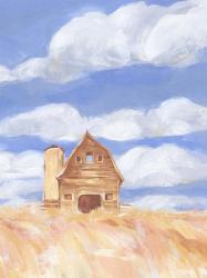 Wheatfield Barn II | Obraz na stenu