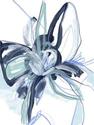 Blue Floral Burst II | Obraz na stenu