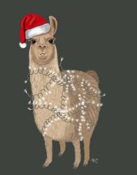 Llama, Christmas Lights 1 | Obraz na stenu