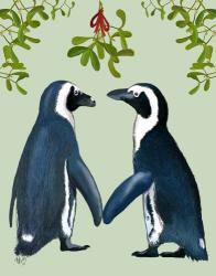 Penguins And Mistletoe | Obraz na stenu