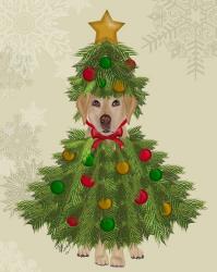 Yellow Labrador, Christmas Tree Costume | Obraz na stenu