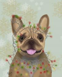 French Bulldog, Christmas Lights 1 | Obraz na stenu