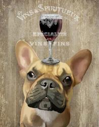 Dog Au Vin, French Bulldog | Obraz na stenu