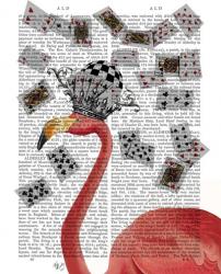 Flamingo and Cards | Obraz na stenu