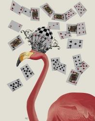 Flamingo and Cards | Obraz na stenu