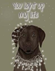 Chocolate Labrador, You Light Up | Obraz na stenu
