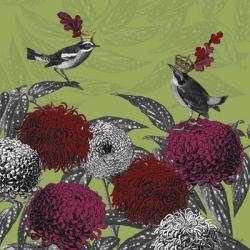 Blooming Birds, Chrysanthemum 1 | Obraz na stenu