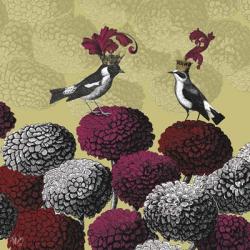 Blooming Birds, Chrysanthemum 2 | Obraz na stenu