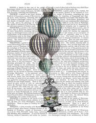 Balloon and Bird Cage 1 | Obraz na stenu