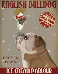 English Bulldog Ice Cream | Obraz na stenu