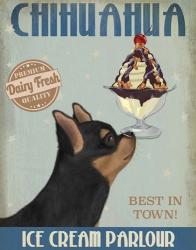 Chihuahua, Black and Ginger, Ice Cream | Obraz na stenu