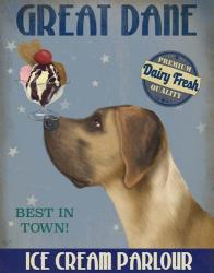 Great Dane, Tan, Ice Cream | Obraz na stenu