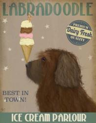 Labradoodle, Brown, Ice Cream | Obraz na stenu