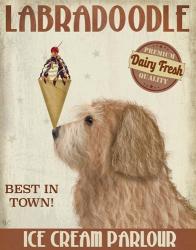 Labradoodle, Golden, Ice Cream | Obraz na stenu