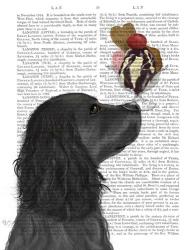 Cocker Spaniel, Black, Ice Cream | Obraz na stenu