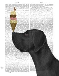 Great Dane, Black, Ice Cream | Obraz na stenu