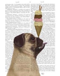 Pug, Fawn, Ice Cream | Obraz na stenu