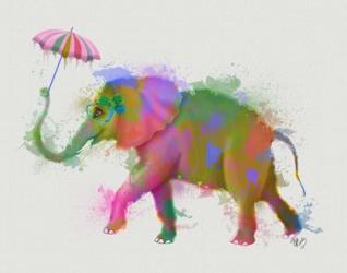 Rainbow Splash Elephant | Obraz na stenu