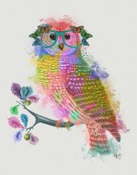Rainbow Splash Owl | Obraz na stenu