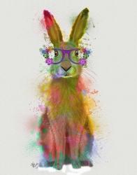 Rainbow Splash Rabbit 1 | Obraz na stenu
