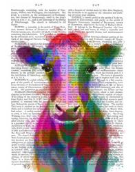 Rainbow Splash Cow | Obraz na stenu