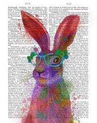 Rainbow Splash Rabbit 2, Portrait | Obraz na stenu