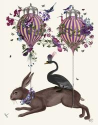 Hare Birdkeeper, Hot Air Balloon | Obraz na stenu