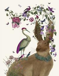 Hare Birdkeeper and Heron | Obraz na stenu