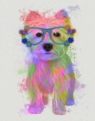 West Highland Terrier Rainbow Splash | Obraz na stenu