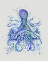 Octopus Rainbow Splash Blue | Obraz na stenu