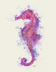 Seahorse Rainbow Splash Pink & Purple | Obraz na stenu