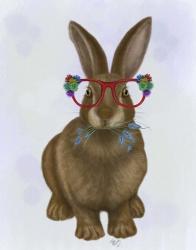 Rabbit and Flower Glasses | Obraz na stenu