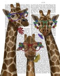 Giraffe and Flower Glasses, Trio | Obraz na stenu