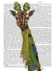 Giraffe and Scarves | Obraz na stenu