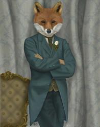 Fox Victorian Gentleman Portrait | Obraz na stenu