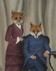 Fox Couple Edwardians | Obraz na stenu