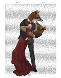 Foxes Romantic Dancers | Obraz na stenu