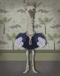Ostrich and Pearls, Full | Obraz na stenu