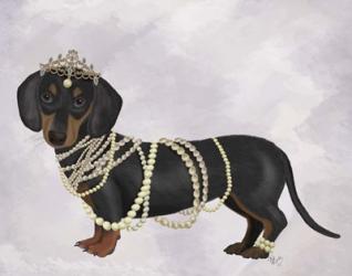 Dachshund and Pearls | Obraz na stenu