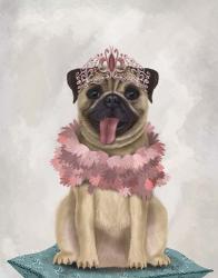 Pug Princess On Cushion | Obraz na stenu