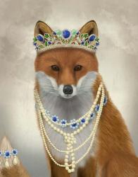 Fox with Tiara, Portrait | Obraz na stenu