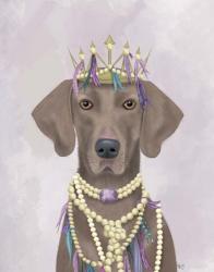 Weimaraner with Tiara | Obraz na stenu