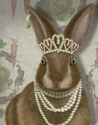 Rabbit and Pearls, Portrait | Obraz na stenu