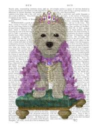 West Highland Terrier with Tiara | Obraz na stenu