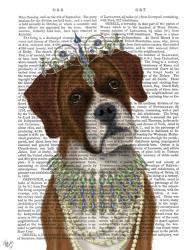 Boxer and Tiara, Portrait | Obraz na stenu